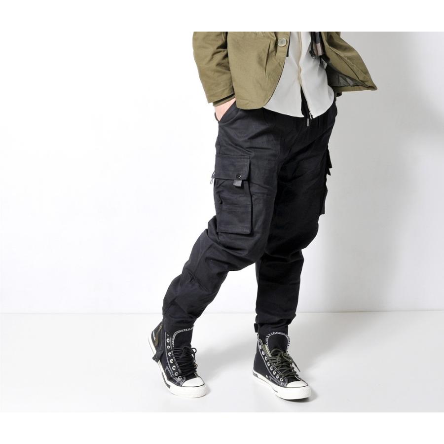 全品送料無料 数量限定 カーゴジョガーパンツ ミリタリー 裏起毛 無地