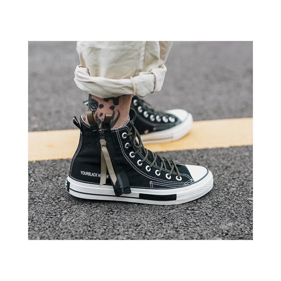 全品送料無料 tsb サイドジップ キャンバススニーカー