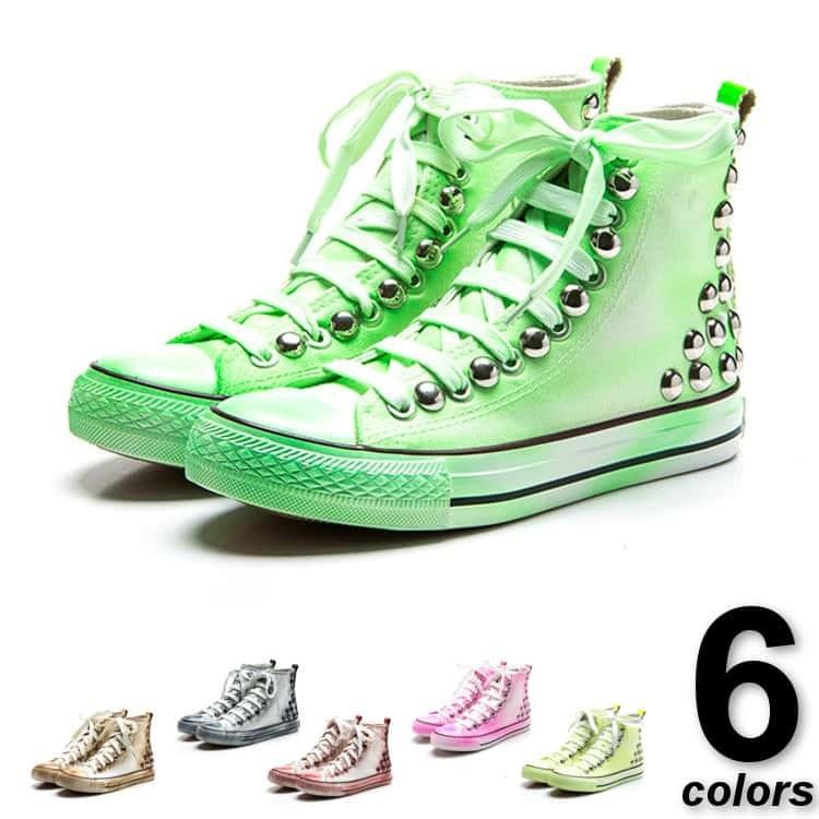 全品送料無料 期間限定 SALE スニーカー スタッズ付き 6色 #Shoes48 