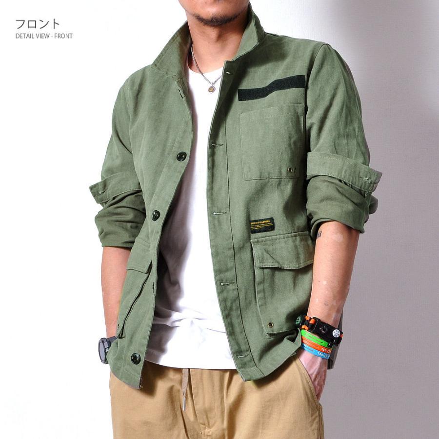 D.M.G ⿻ ワークシャツ ジャケット ミリタリー カーキ カジュアル ルーズ 86ee34e60ee537af2ec8f2003b7026