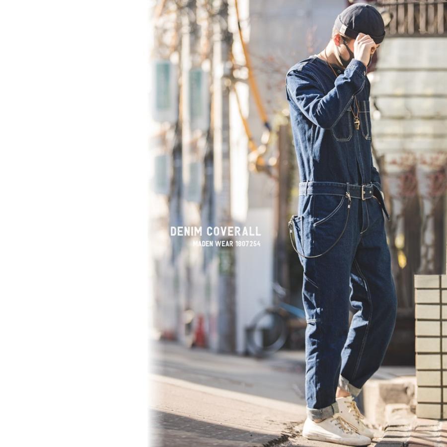 全品送料無料 デニム オールインワン つなぎ ジャンプスーツ メンズ