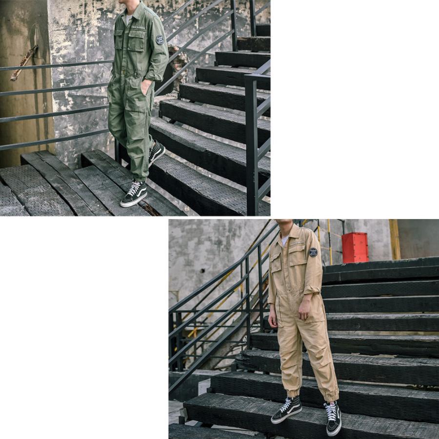 全品送料無料 数量限定 つなぎ メンズ 長袖 おしゃれ 作業着