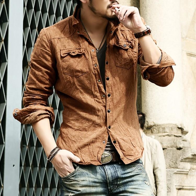 全品送料無料 期間限定 SALE 【ラスト1】 シャツジャケット シワ加工