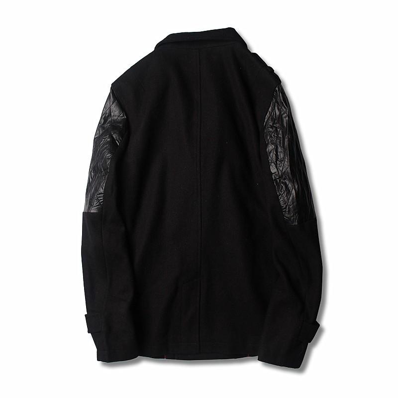 全品送料無料 期間限定 SALE 異素材 ジャケット スタンドカラー