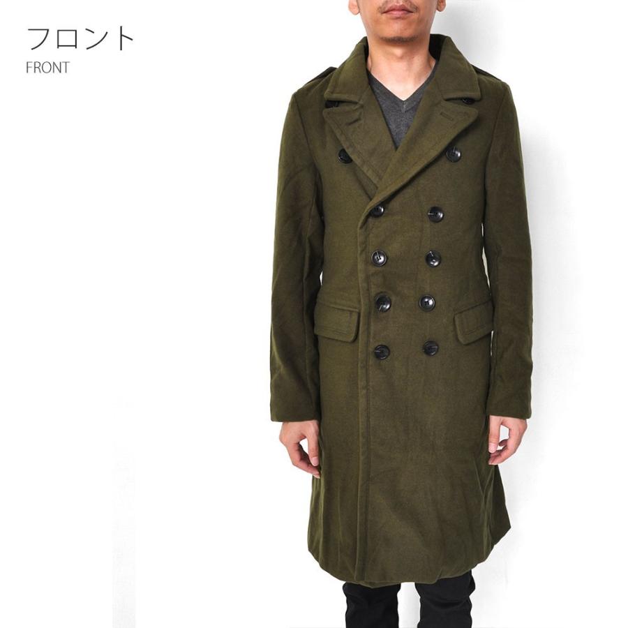 在庫一掃 ミリタリーコート エポレット付きダブルトレンチ メンズ アウター 2色 T939 T939 Raisenseショップ 通販 Yahoo ショッピング