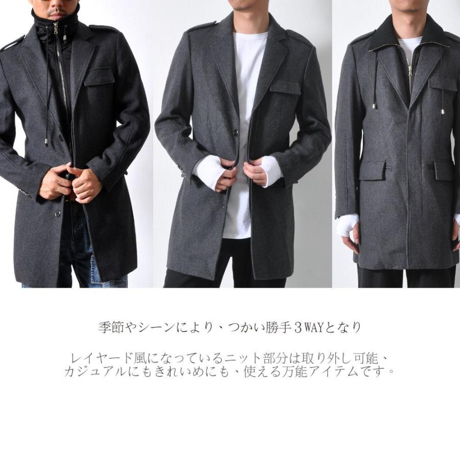 全品送料無料 期間限定 SALE チェスターコート レイヤード風 千鳥格子