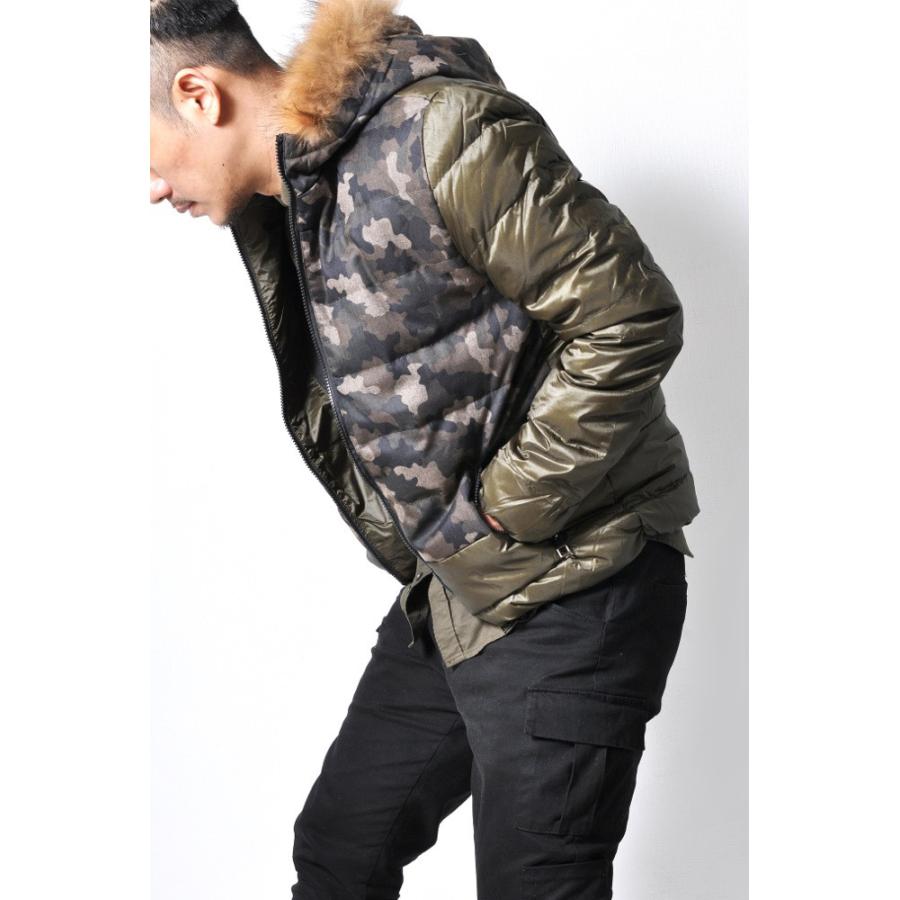 全品送料無料 期間限定 SALE ファーフード付き 迷彩ダウンジャケット