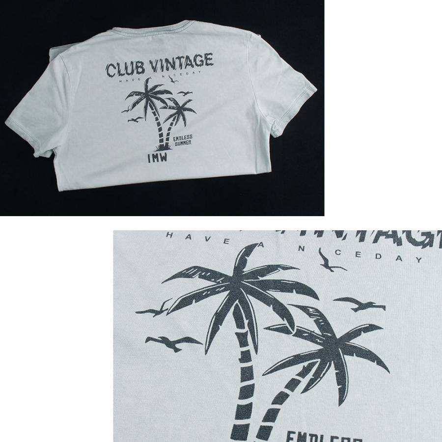 全品送料無料 数量限定 ビンテージ加工 半袖Tシャツ メンズ ヤシの木