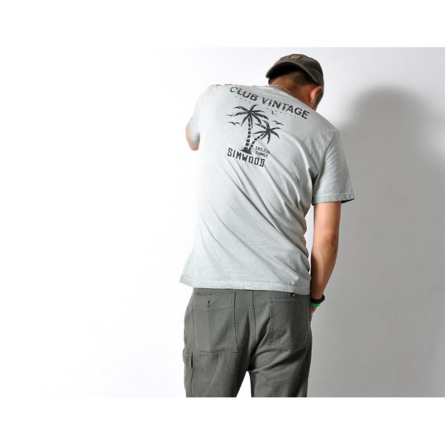 全品送料無料 数量限定 ビンテージ加工 半袖Tシャツ メンズ ヤシの木