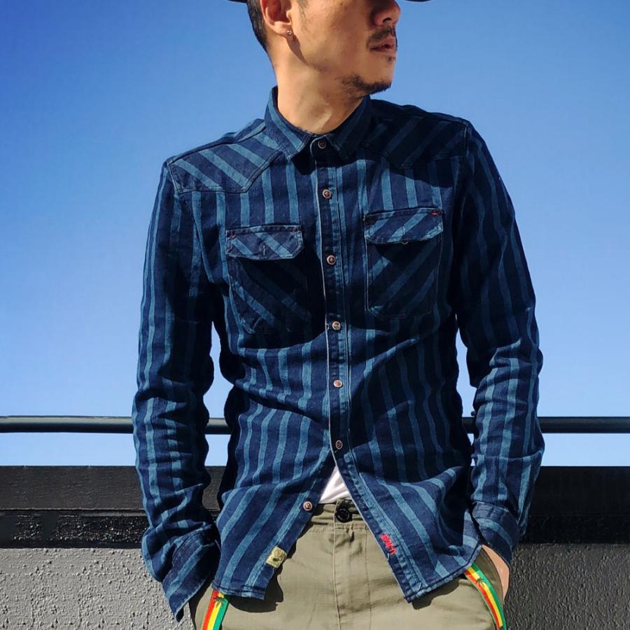 全品送料無料 数量限定 高品質 ストレッチデニムシャツ メンズ