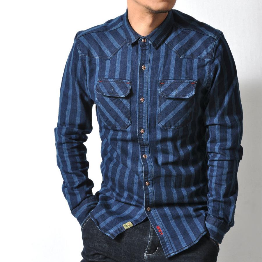 全品送料無料 数量限定 高品質 ストレッチデニムシャツ メンズ