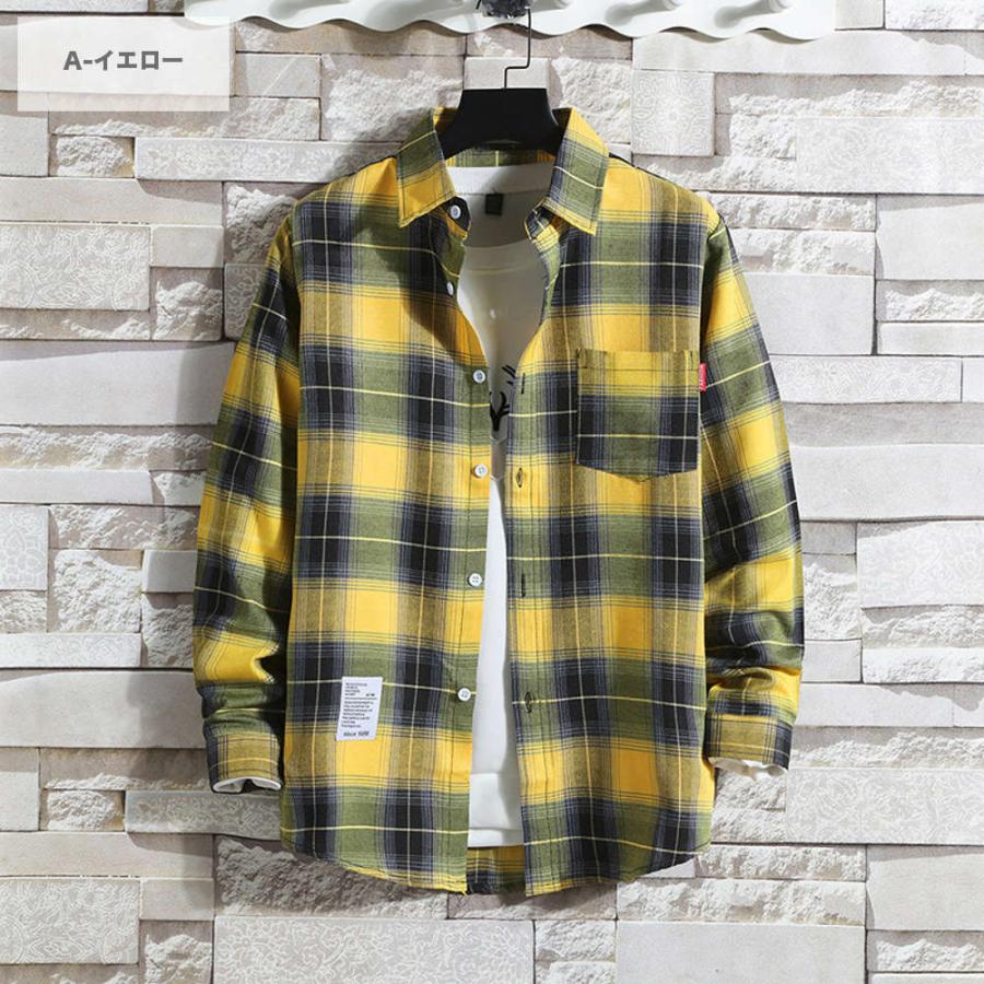 全品送料無料 期間限定 SALE 長袖 チェック柄シャツ メンズ 胸ポケット