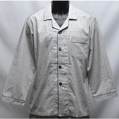 パジャマ　紳士　日本製　長袖　 綿100％　LiBERTO 　天然素材 　薄手 　上着は前開き 　リベルト 　　 | EDWIN | 05