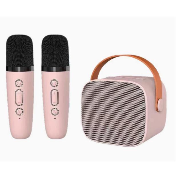 カラオケマイク スピーカーセット 子供用 Bluetooth マイク2本