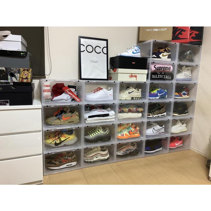 Sneaker Box スニーカーボックス Shoes Box シューズ ボックス 横開き 靴箱 ブラック クリアケース 1個 0708 楽喜ストア 通販 Yahoo ショッピング