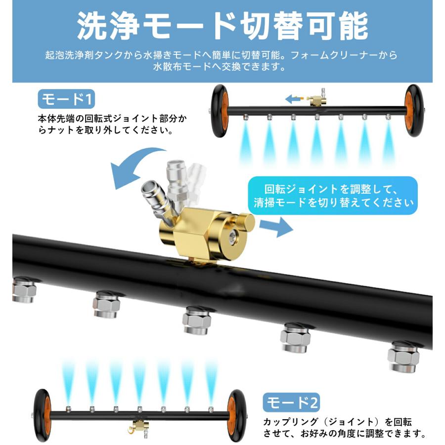 高圧洗浄機 アンダークリーナー 車 下回り洗浄 16インチ 2WAY 延長