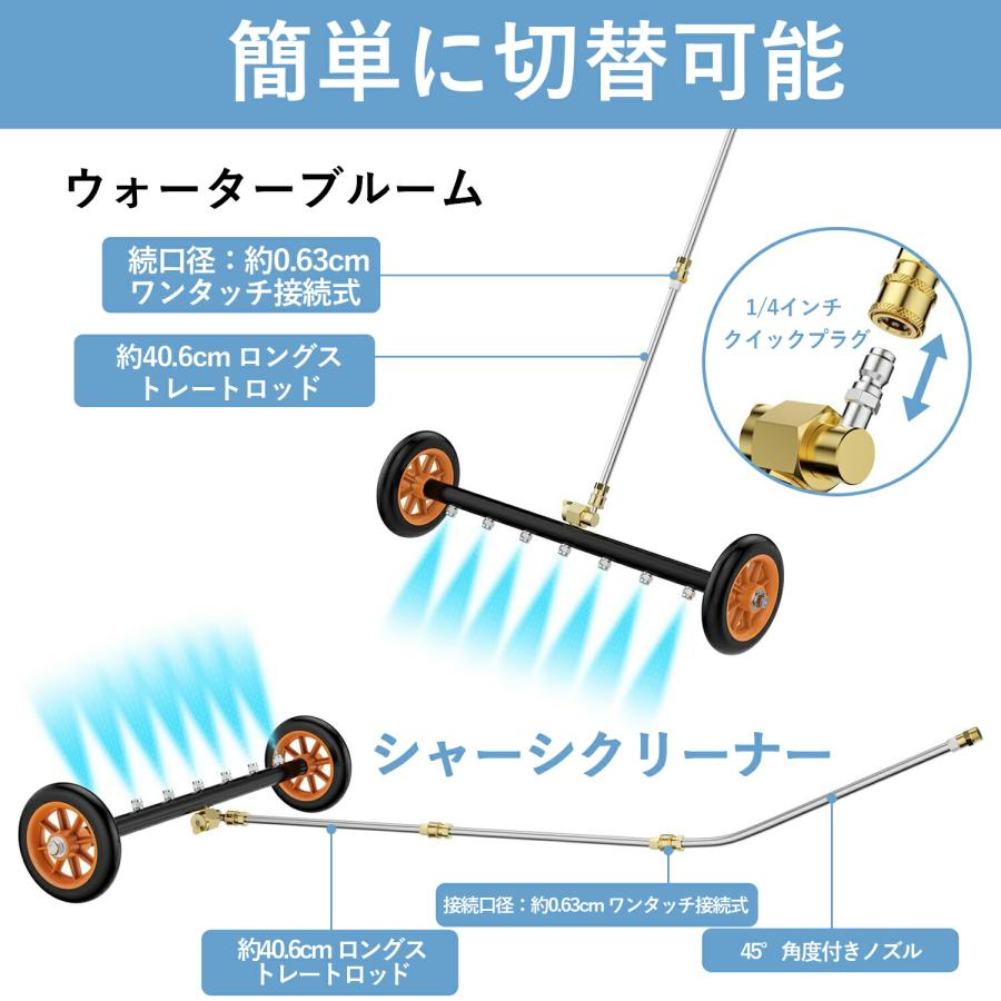 高圧洗浄機 アンダークリーナー 車 下回り洗浄 16インチ 2WAY 延長
