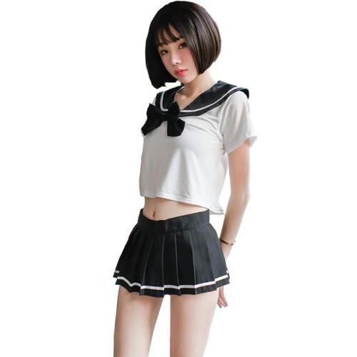 BI-10084】コスプレ セクシー セーラー服 シースルー 半袖 制服 女子