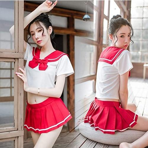 BI-10084】コスプレ セクシー セーラー服 シースルー 半袖 制服 女子