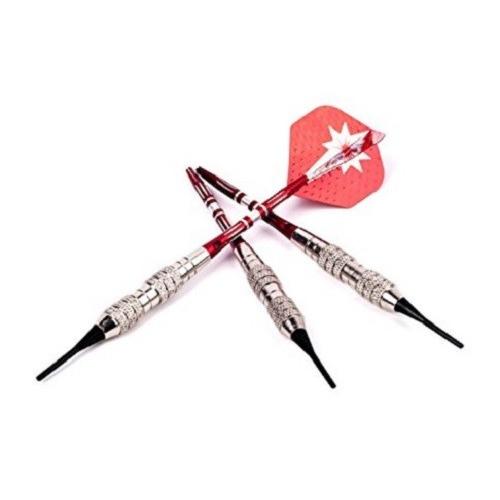 ダーツ バレル レッド ソフトダーツ ダーツセット 矢３本 シルバー