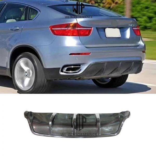 bmw x6 e71 リアデュヒューザー Rear Bumper Diffuser with ribs for BMW X6 E71 E72 2008-2014
