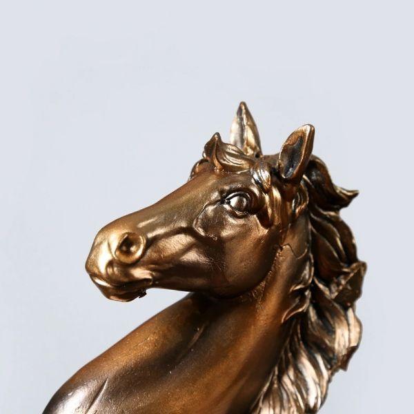 馬の置物 馬 ブロンズ風オブジェ 風水グッズ : オートパーツ屋さん