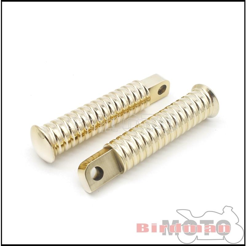 バイク フットペグ フットボード フロアボード ステップ 真鍮 ハーレー