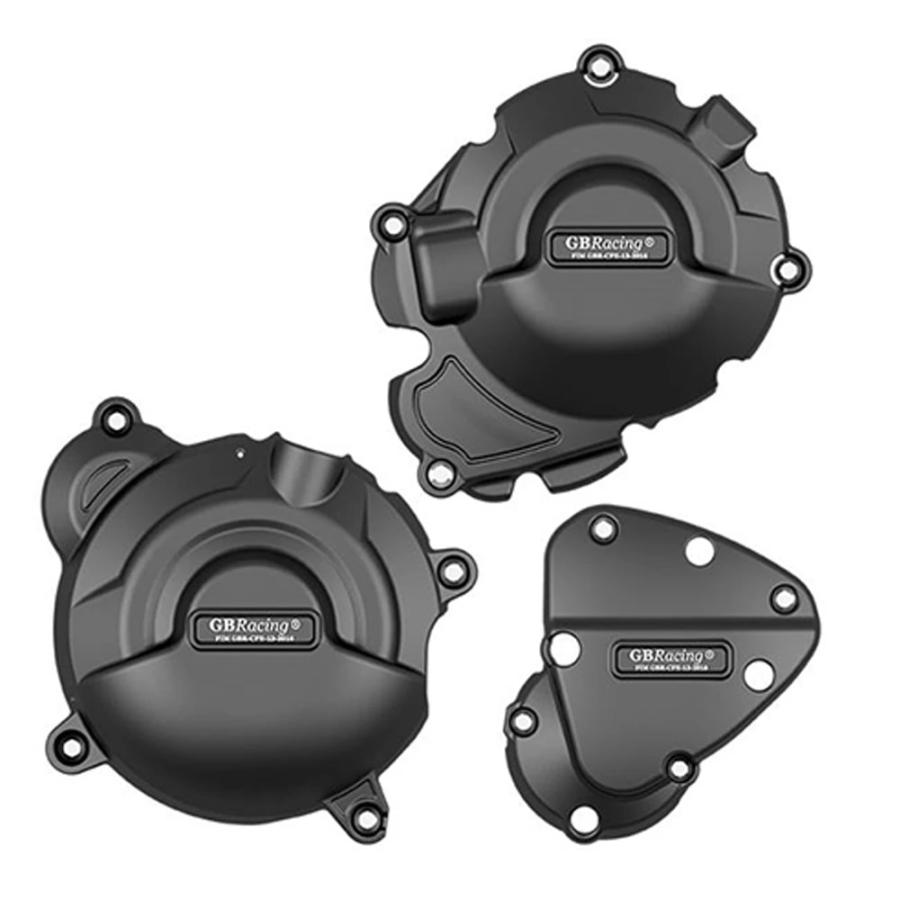 w*r様 TRIUMPH エンジンカバーセット ブラック バイク エンジンカバー 保護 トライアンフ スピードトリプル 1200RS