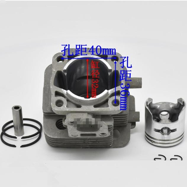 シリンダーピストンキット32mm、日本、カワサキ、th23、ヘッジトリマー