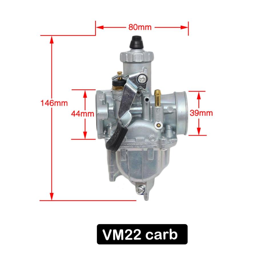 Zsdtrp-mikuni vm16 20 22 26 28 30mm、dt125、rx125、dt175、tzr125、ymh125、ピットバイク、クワッド、バイク用キャブレター｜rakisssh｜09