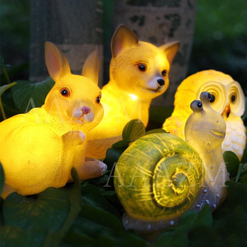 2本セット LED ガーデンライト 屋外照明 電池式 フクロウ 2本セット LED ガーデンライト 屋外照明 電池式 フクロウ