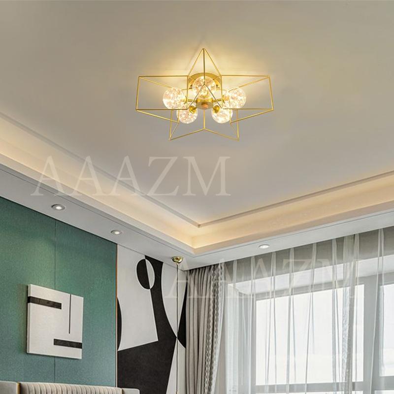 シャンデリア シーリングライト LED天井ライト 8畳~12畳 照明 シーリング LED シーリングライト 8畳〜12畳 北欧 おしゃれ 星型 幾何型