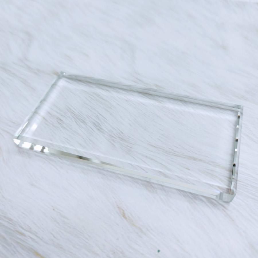 クリスタルプレート 5×10 長方形 ネイルパレット アートパレット ガラスパレット 346RAKU SHOP 通販 Yahoo