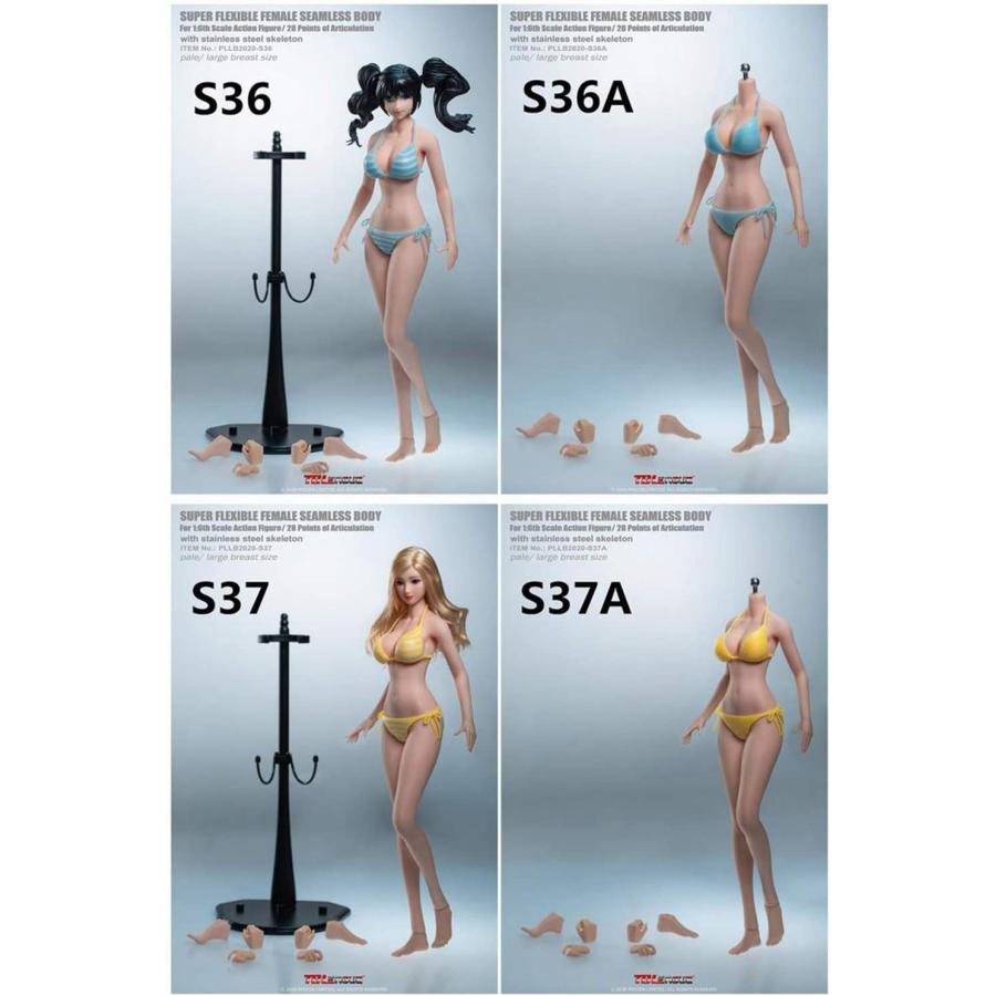 TBLeague 1/6 超柔軟性シームレス 女性 素体ボディ ヘッド TBLeague 1/6 超柔軟性シームレス 女性 素体ボディ ヘッド
