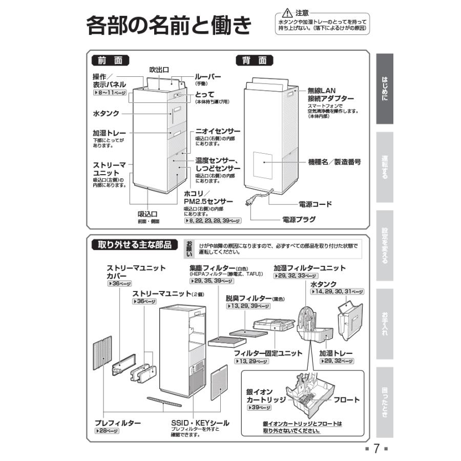 ストリーマ ダイキン ACK70Z-W 加湿ストリーマ空気清浄機 ホワイト