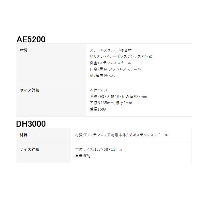 (送料無料)貝印 AE5200・DH3000 関孫六 ダマスカス 三徳包丁 165mm・T型ピーラー 2点セット 父の日 母の日｜rakudenmart｜07