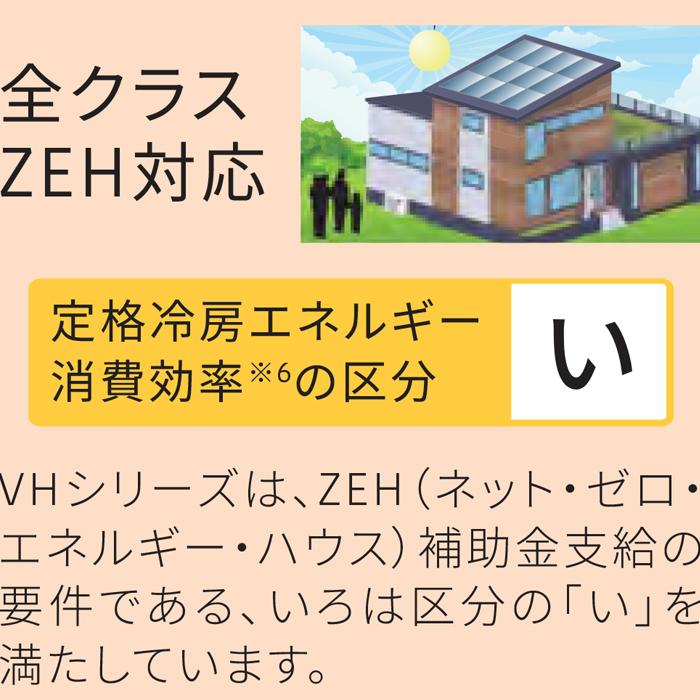 nocria 富士通ゼネラル AS-VH255S-W ルームエアコン ノクリア VH 
