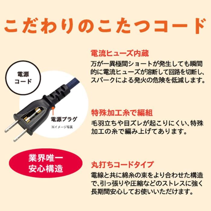 メトロ電気工業 BC-2PLT(A) こたつコード メトロ製こたつヒーター2ピン