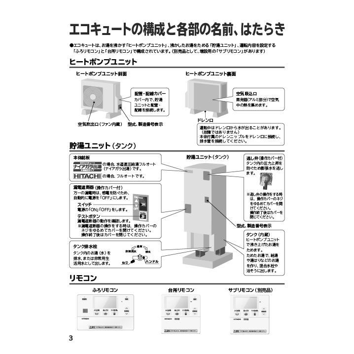 日立（HITACHI） BHP-F37XD 給湯器 エコキュート 水道直圧 フルオート