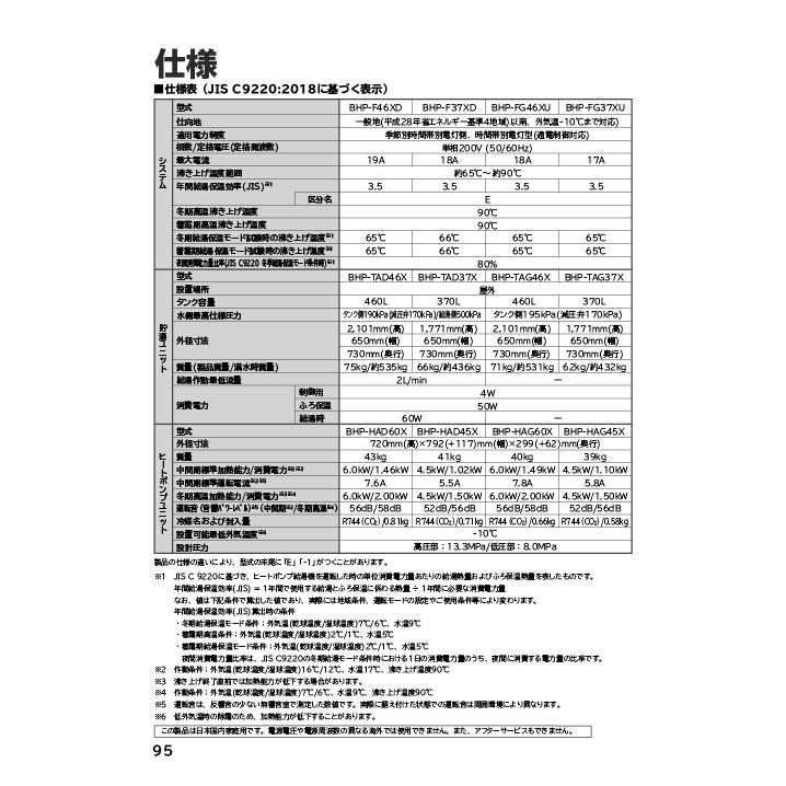 日立（HITACHI） BHP-FG46XU 給湯器 エコキュート フルオート 標準 