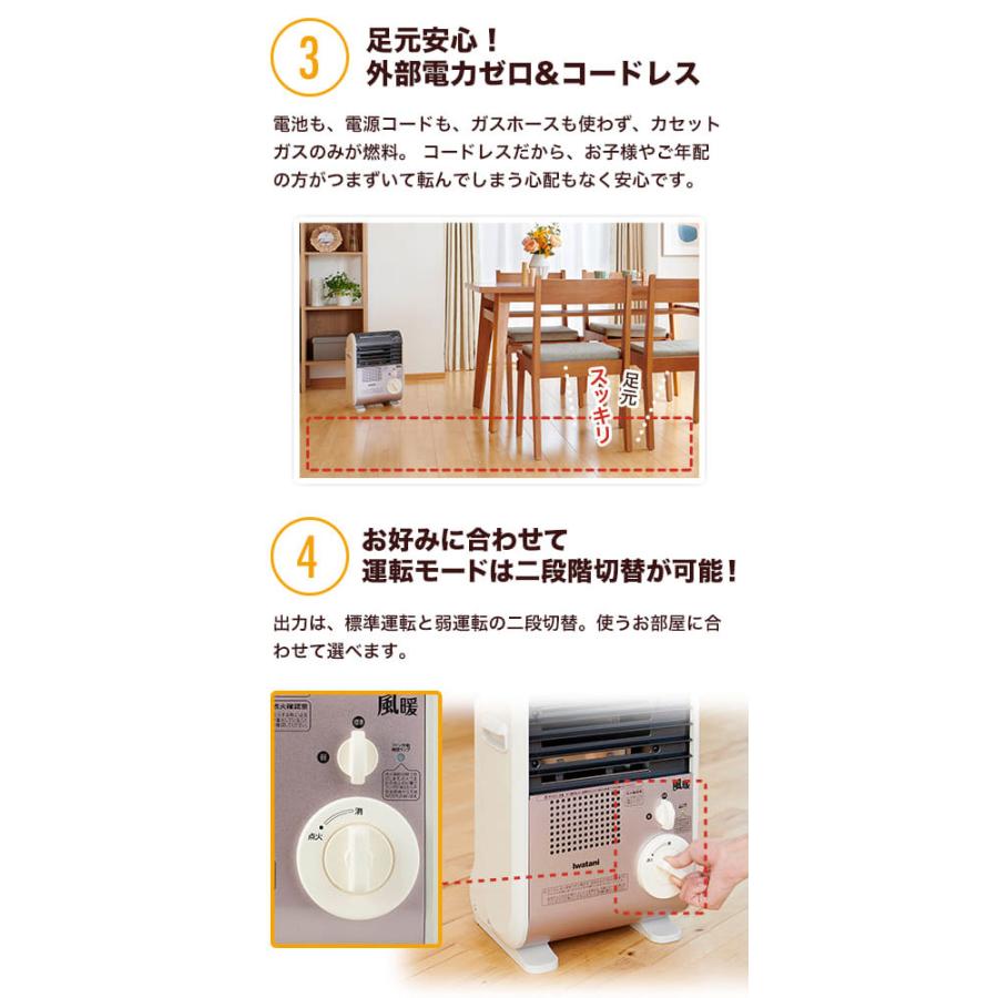 風暖 (送料無料)イワタニ CB-GFH-3 カセットガスファンヒーター 風暖 (送料無料)イワタニ CB-GFH-3 カセットガスファンヒーター