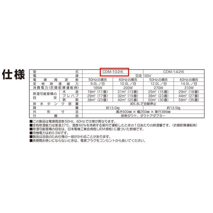 CORONA（コロナ） CDM-1026-AS 冷風機 どこでもクーラー 除湿能力1日
