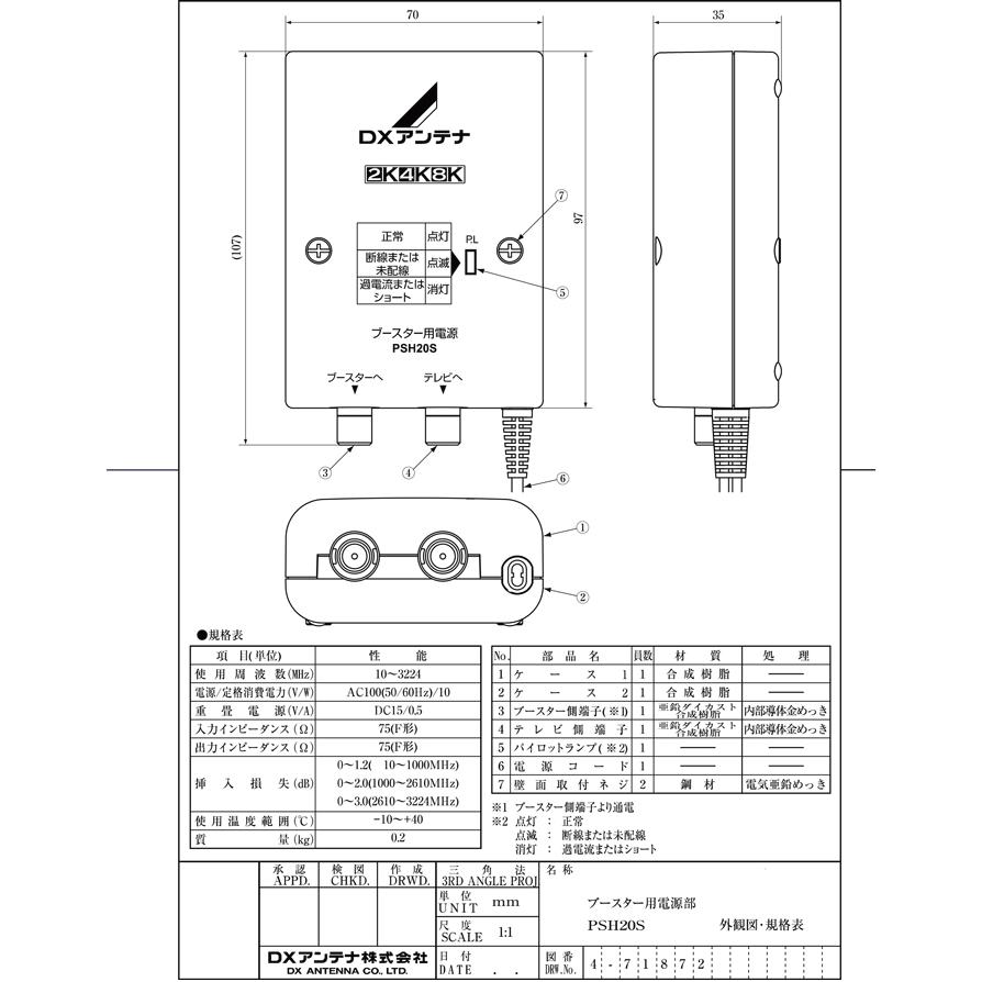 DXアンテナ CU38AS CS/BS-IF・UHFブースター(38dB形) 4K8K対応 屋外用 JEITA　HSマーク認証済 (CU43ASの後継品) DXANTENNA｜rakudenmart｜04