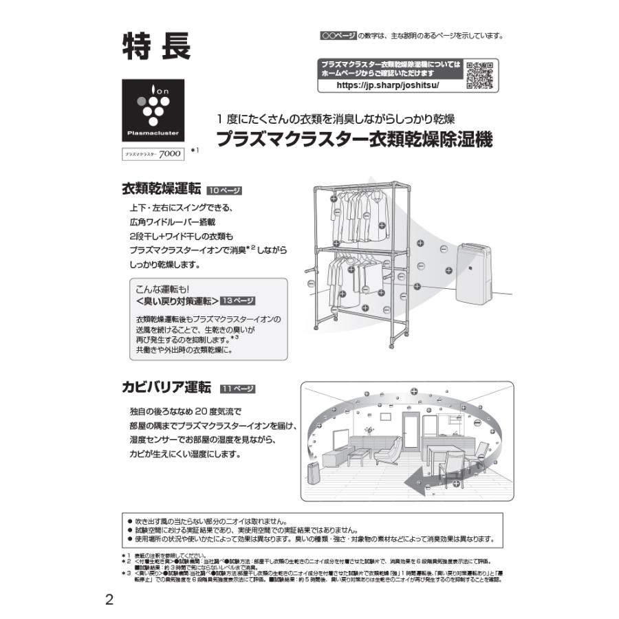 SHARP（シャープ） CV-S180-W 衣類乾燥除湿機 コンプレッサー式