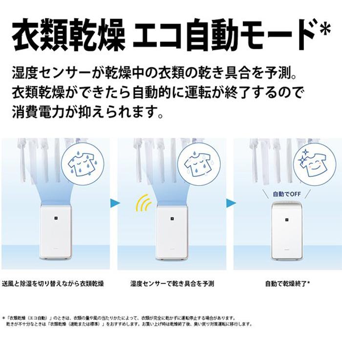 プラズマクラスター シャープ CV-SH150-W 衣類乾燥除湿機 ハイブリッド