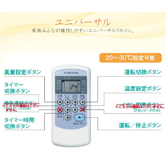 ReLaLa コロナ CW-1825R-W ウインドエアコンリララ(ReLaLa) 冷房専用