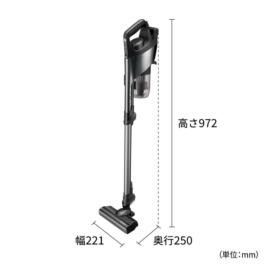 RACTIVE Air シャープ EC-PR9-B コードレススティック掃除機 ブラック