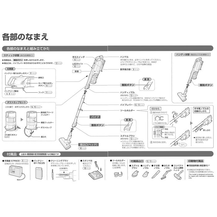 RACTIVE Air シャープ EC-SR10-W コードレススティック掃除機 ホワイト