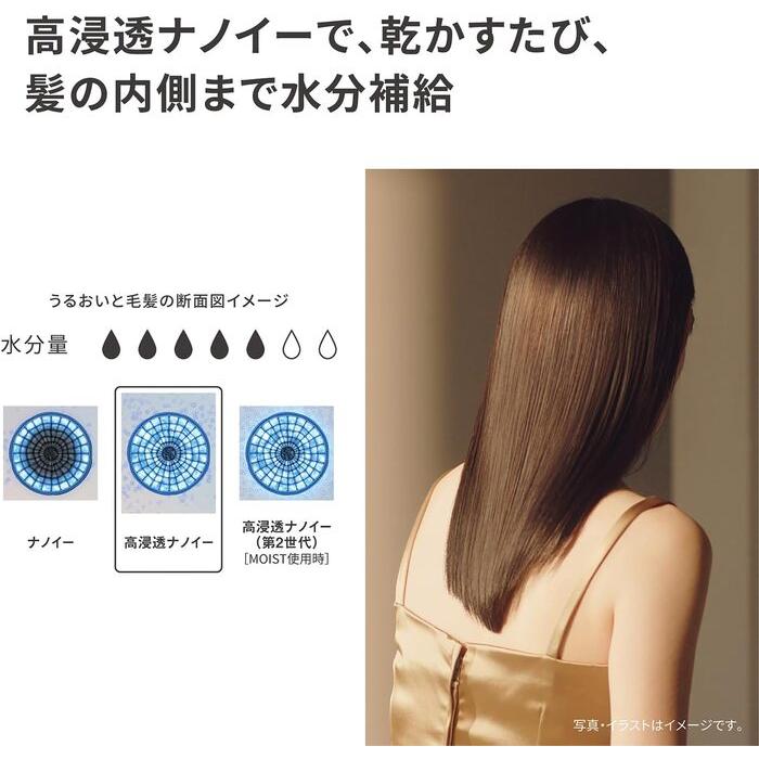 ナノケア パナソニック EH-NA0K-H ヘアドライヤー ミストグレー 高浸透