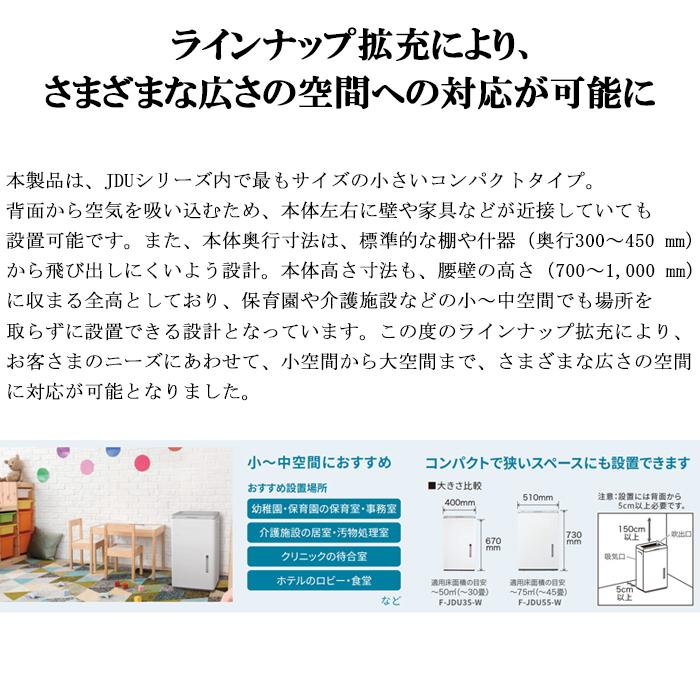 ジアイーノ パナソニック F-JDU35-W 次亜塩素酸 空間除菌脱臭機 30畳